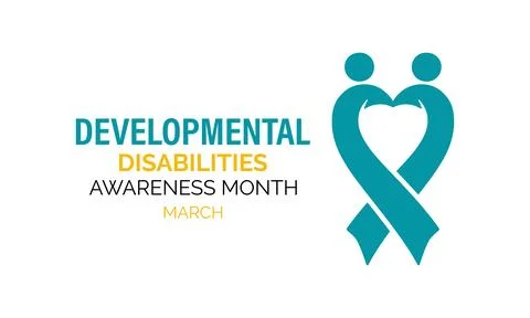 Developmental Disabilities awareness month is observed every year in March Stock Illustration