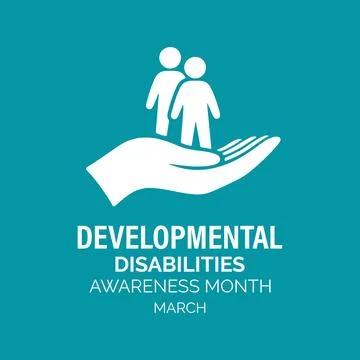Developmental Disabilities awareness month is observed every year in March Stock Illustration
