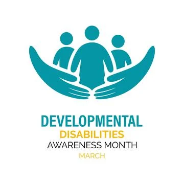 Developmental Disabilities awareness month is observed every year in March Stock Illustration