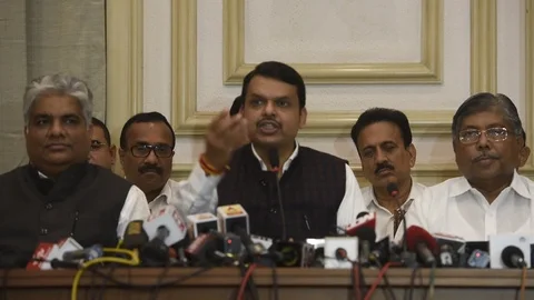 Devendra Fadanvis Stock Footage 123157847