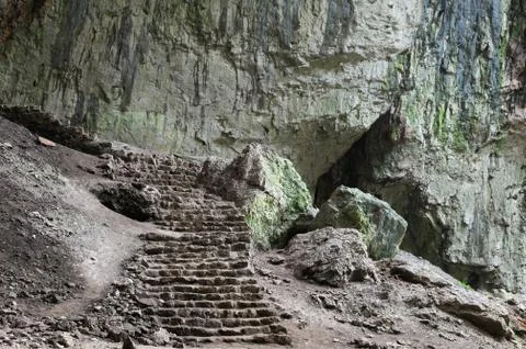 Devetashka cave interior Stock Photos