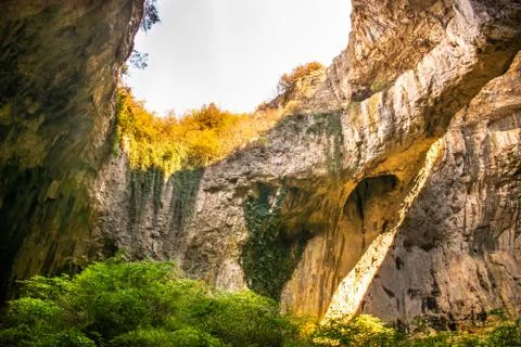 Devetashka Cave Foto stock