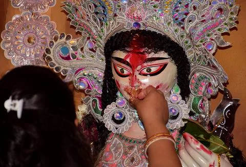 Devi boron ritual in Hindus Stock Photos