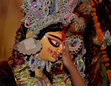 Devi boron ritual Stock Photos