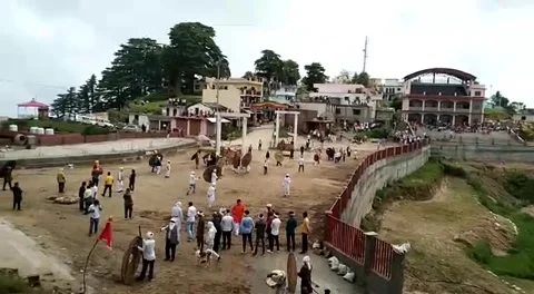 Devi dhura Temple in uttarakhand Stock Footage 136583807