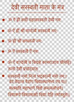 Devi saraswati mantra Illustration