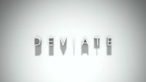 Deviate 3D title animation with shadows on a white background 스톡 동영상 297511075