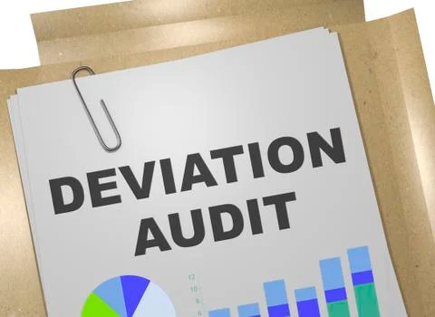 DEVIATION AUDIT concept Illustrazione stock