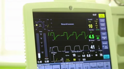 Device artificial ventilation of lungs Stock Footage 64015766