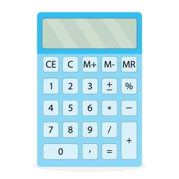 Device calculator isolated Ilustração Stock