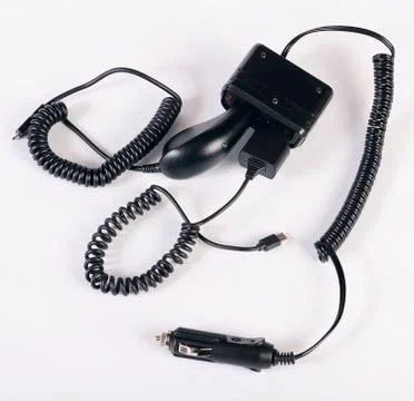 The device in the car lighter Stock Photos