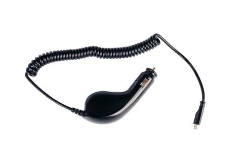 The device in the car lighter Stock Photos