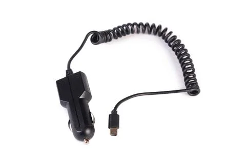 The device in the car lighter Stock Photos