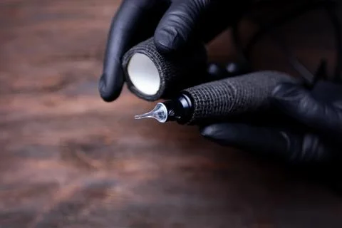 The device with cartridges for permanent makeup Stock-Fotos