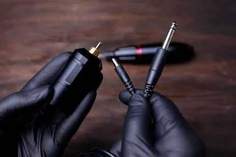 The device with cartridges for permanent makeup Stock-Fotos