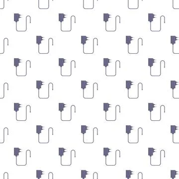 Device charger pattern for power and energy services Stock Illustration