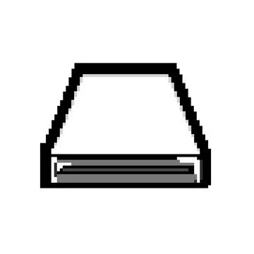 Device compact photo printer game pixel art vector illustration Stock Illustration
