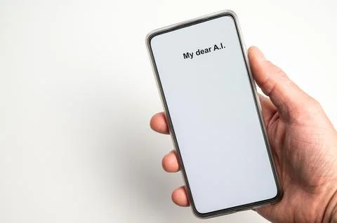 Device that contains artificial intelligence. Stock Photos