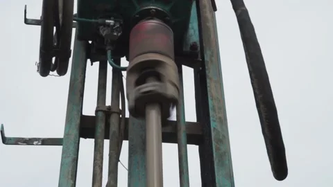 The device for drilling works Stock Footage 145427961