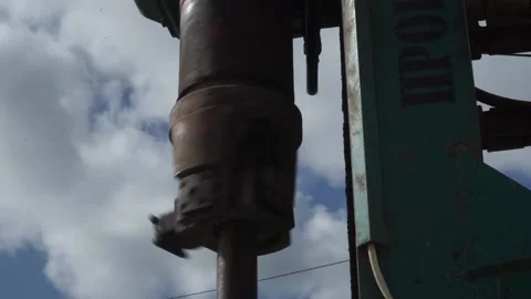 The device for drilling works Stock Footage 145427963