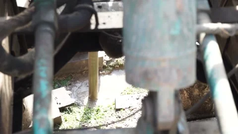 The device for drilling works Stock Footage 145427964