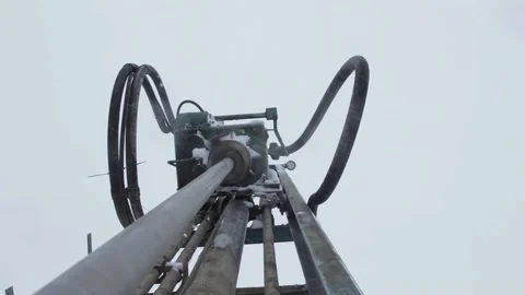 The device for drilling works Stock Footage 145594445