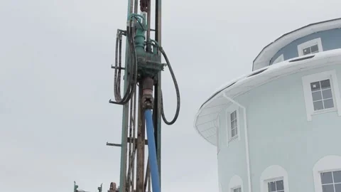The device for drilling works Stock Footage 145594572