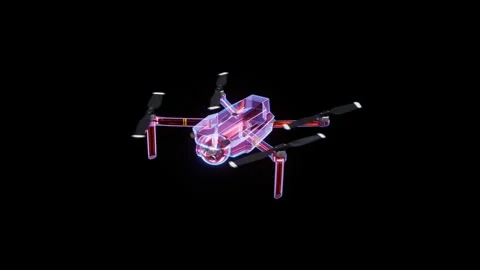 The device is a drone in flight. Video stock 159463645