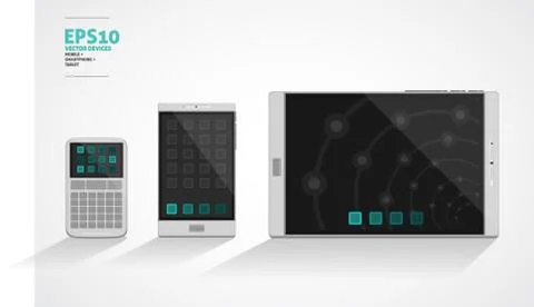 Device electric internet Stock Illustration