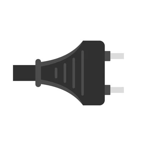 Device electric plug icon flat isolated vector イラスト素材