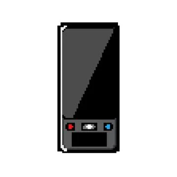 Device electronic translator pixel art vector illustration Stock Illustration