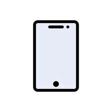 Device flat color icon Stock Illustration