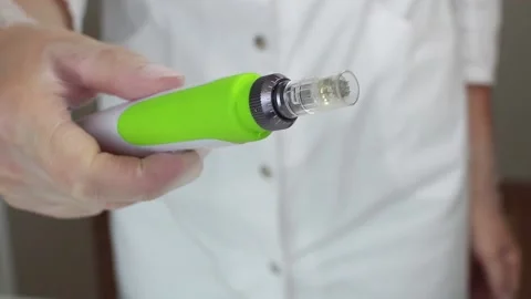 Device for fractional mesotherapy. Stock Footage 134411909