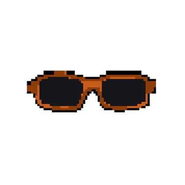 Device glasses for the blind pixel art vector illustration Stock Illustration
