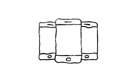 Device icon in hand draw style. Motion graphics Stock Footage 151564533