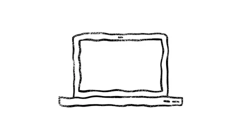 Device icon in hand draw style. Motion graphics Видео 151565613