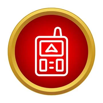 Device icon for navigation and tracking technology Stock Illustration
