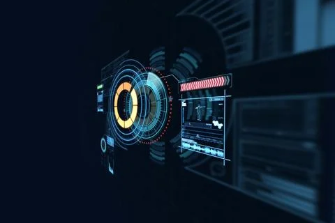 Device interface with graphs イラスト素材