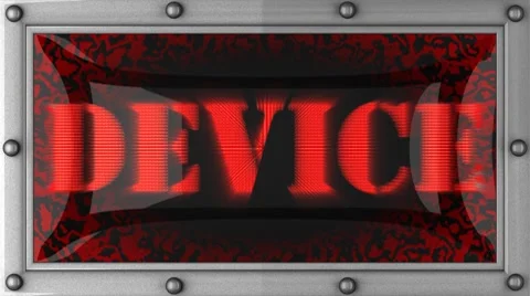 Device on led Stock Footage 8694437