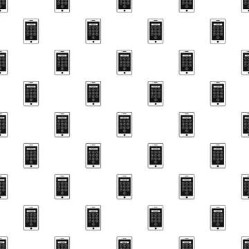 Device lock code pattern seamless Stock Illustration