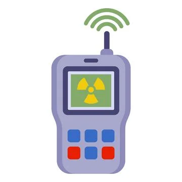 Device for measuring radiation. Stock Illustration