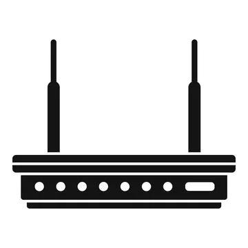 Device modem icon simple . Wifi internet Illustrazione stock