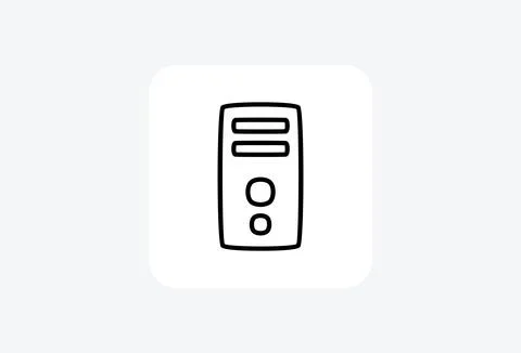 Device multimedia fully editable vector icon Stock Illustration