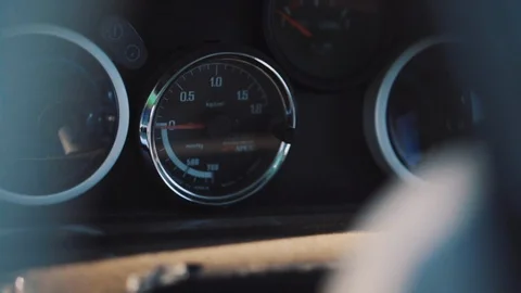 Device panel in sports car Stock Footage 88511507