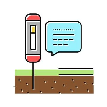 Device for ph soil testing color icon vector illustration Stock Illustration