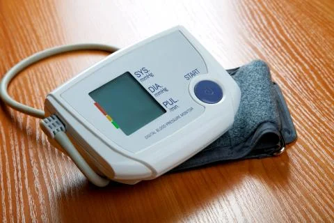 Device for pressure measurement on a table Stock Photos