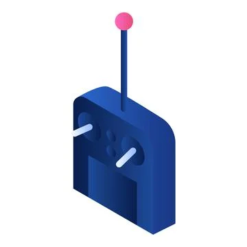 Device remote joystick icon, isometric style Stock Illustration