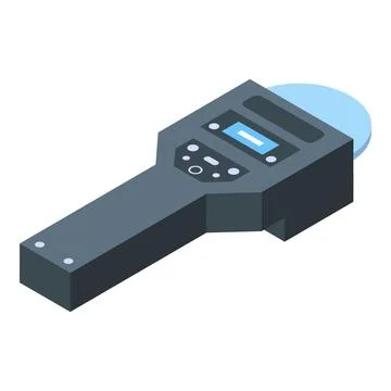 Device rfid icon isometric vector. Lock entry reader Stock Illustration