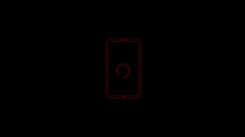 Device rotation sign.turning concept on black background. Stock-Footage 306558038