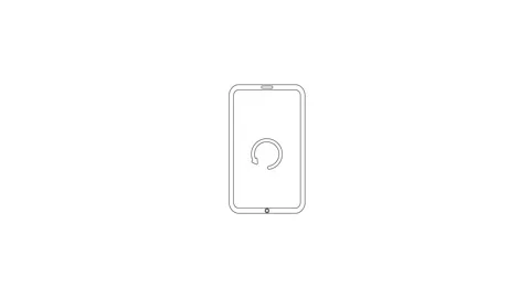 Device rotation sign.turning concept on white background. Stock-Footage 306558026